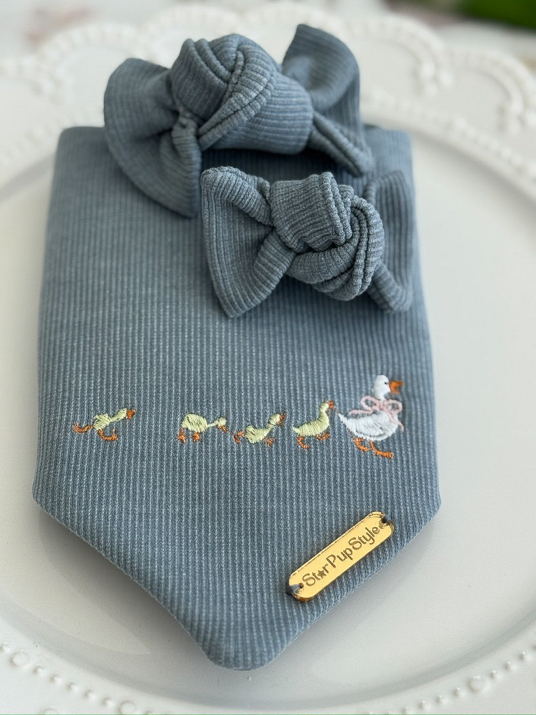 Ducks in a Row Dog Bow