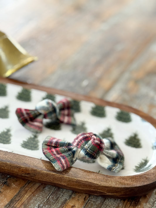 Fireside Plaid Bow