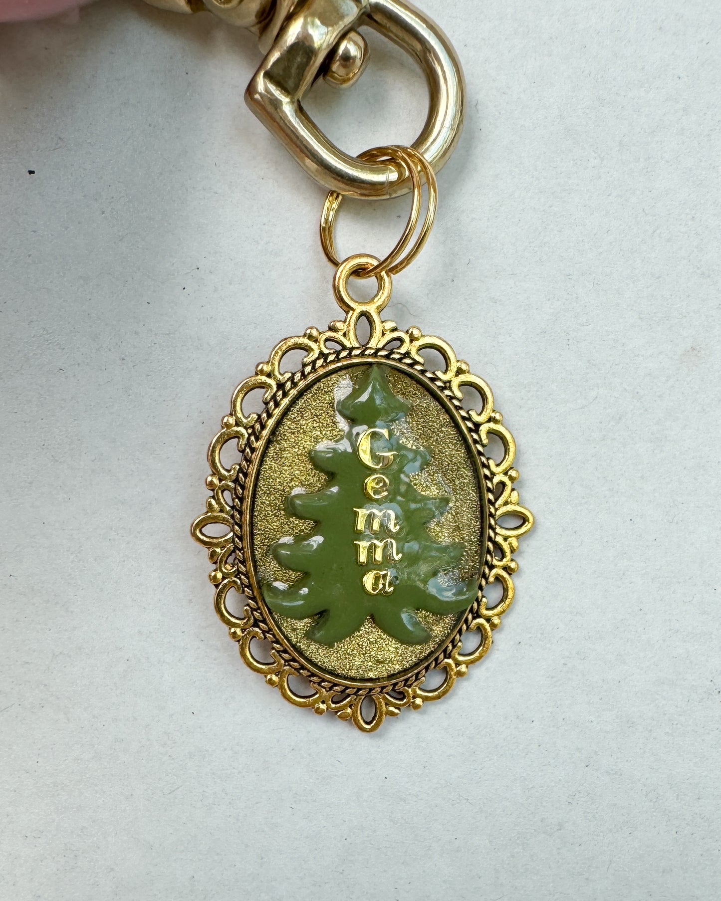 Gold Tree Pet ID Tag